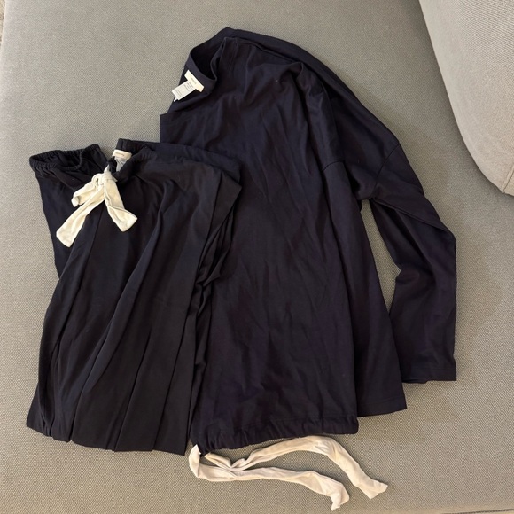 Eberjey Gisele Slouchy PJ Pajama Lounge Set Navy - Picture 6 of 7